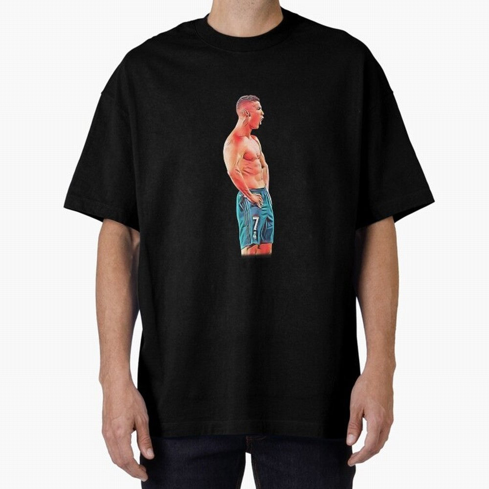 what a celebration by cristiano ronaldo Oversized T-Shirt Bring Match Day Fire to the FIFA World Cup 2026 Group Stage Journey through Mbappe and Neymar Highlights, Germany Pride, Global Supporter Spirit, Legendary Goals, National Colors and