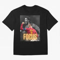 Focus With CR7 Oversized T-Shirt Cheer for the FIFA World Cup 2026 Journey through CR7 and Messi Highlights, Argentina Pride, Sports Nostalgia, International Competition, Famous Players and Unforgettable Victories; Perfect for People Who Love