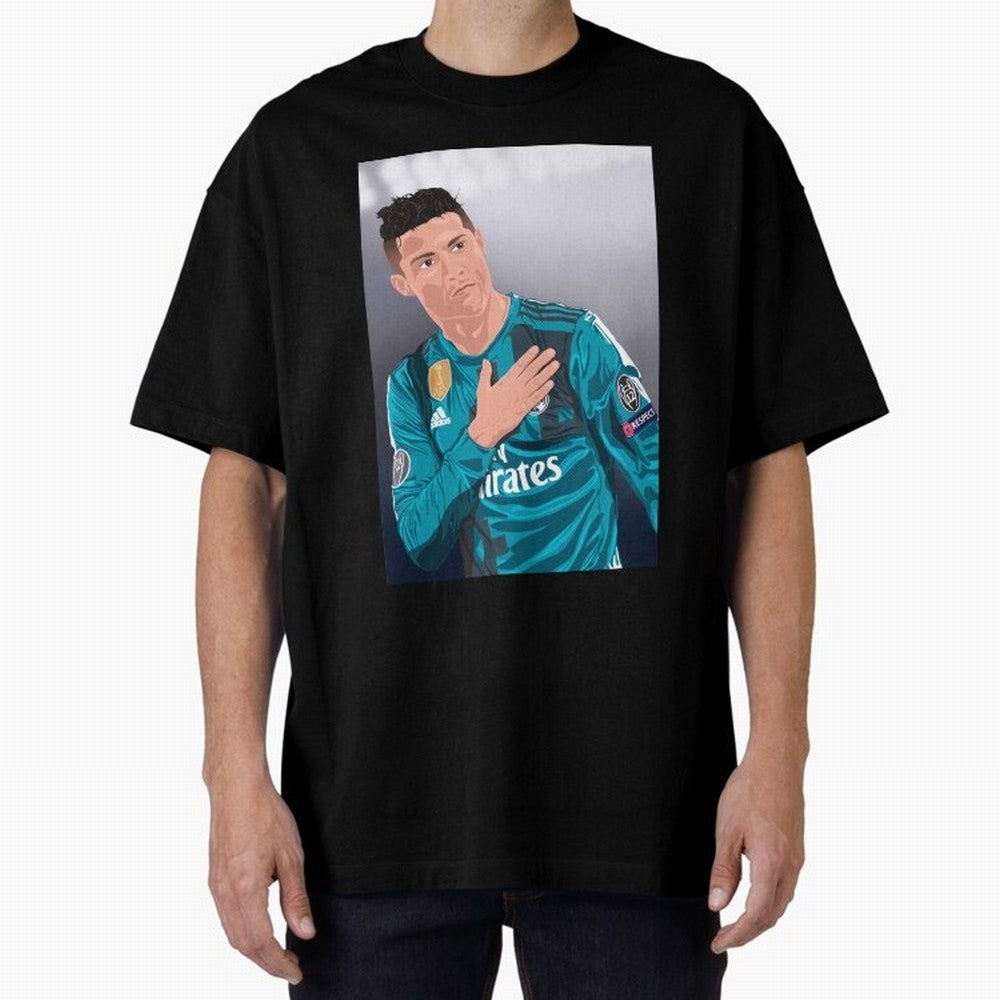 Cristiano Ronaldo Oversized T-Shirt Celebrate Global Passion for FIFA World Cup 2026 USA Canada Mexico Highlighting Haaland, England and Germany Energy, Soccer Culture, Superstar Moments, National Team Dreams and Competitive Fire; Perfect for