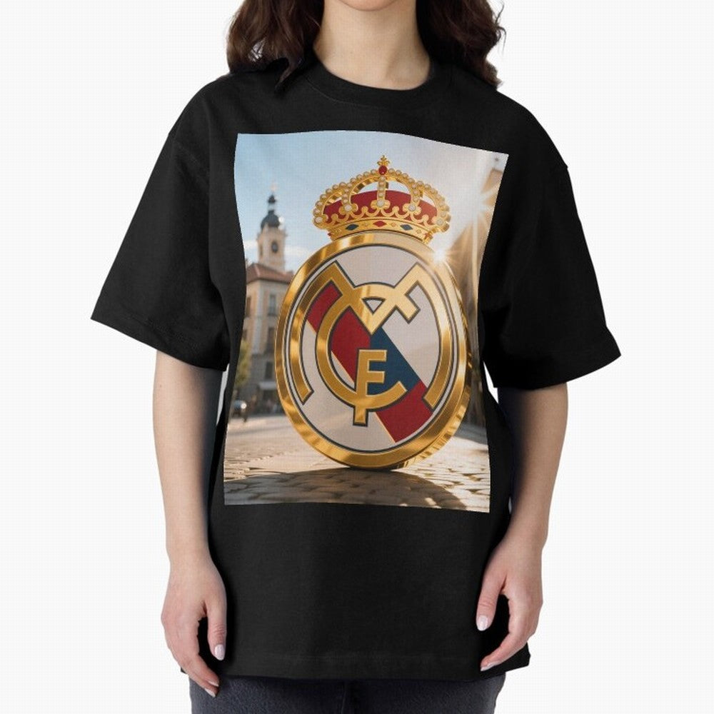 Plaza Sol Real Madrid Oversized T-Shirt Turn Every Weekend Toward FIFA World Cup 2026 USA Canada Mexico Centered on Haaland and Mbappe, Germany Energy, Football Festival Excitement, Trophy Ambitions, Country Rivalries and Star Player Buzz; Ideal