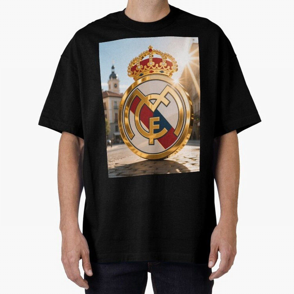 Plaza Sol Real Madrid Oversized T-Shirt Turn Every Weekend Toward FIFA World Cup 2026 USA Canada Mexico Centered on Haaland and Mbappe, Germany Energy, Football Festival Excitement, Trophy Ambitions, Country Rivalries and Star Player Buzz; Ideal