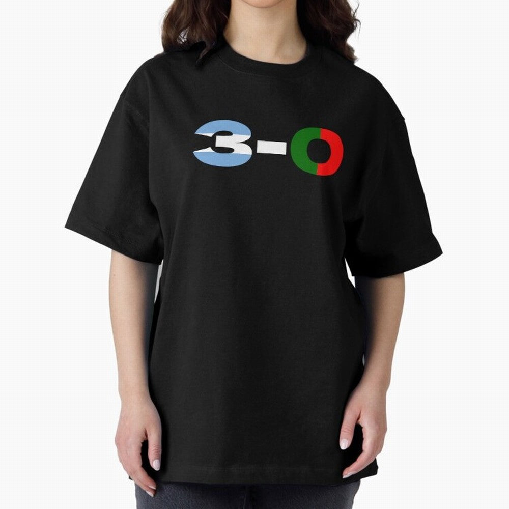 Argentina vs Portugal Oversized T-Shirt Show Up for the Glory of FIFA World Cup 2026 USA Canada Mexico Spirit, Inspired by Portugal, Haaland, Retro Football Energy, Iconic Rivalries, Trophy Chase Drama and Stadium Atmosphere; Perfect for Supporters