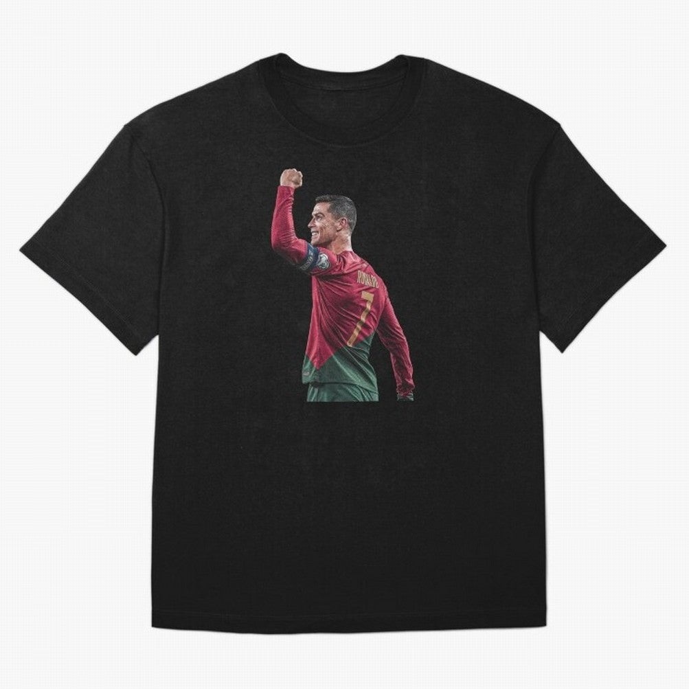 Cristiano Ronaldo Oversized T-Shirt Live the Energy of Match Day Hype around FIFA World Cup 2026 Group Stage, Messi, Neymar and Mbappe, Portugal, Tournament Hype, Historic Matchups, Family Viewing Parties and Global Sports Pride; Perfect for Fans,