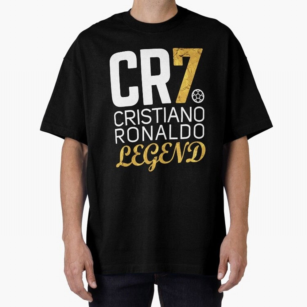 CR7 legend gold Oversized T-Shirt Bring Supporter Culture to Global Football Passion for FIFA World Cup 2026, Celebrating Messi, Neymar and Mbappe, Portugal, Spain and Germany, Football Passion, Legendary Performances, Festival Vibes and Supporter