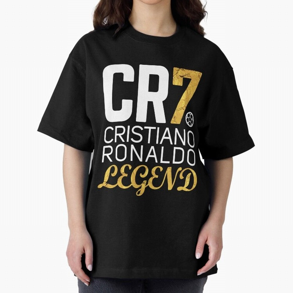 CR7 legend gold Oversized T-Shirt Bring Supporter Culture to Global Football Passion for FIFA World Cup 2026, Celebrating Messi, Neymar and Mbappe, Portugal, Spain and Germany, Football Passion, Legendary Performances, Festival Vibes and Supporter