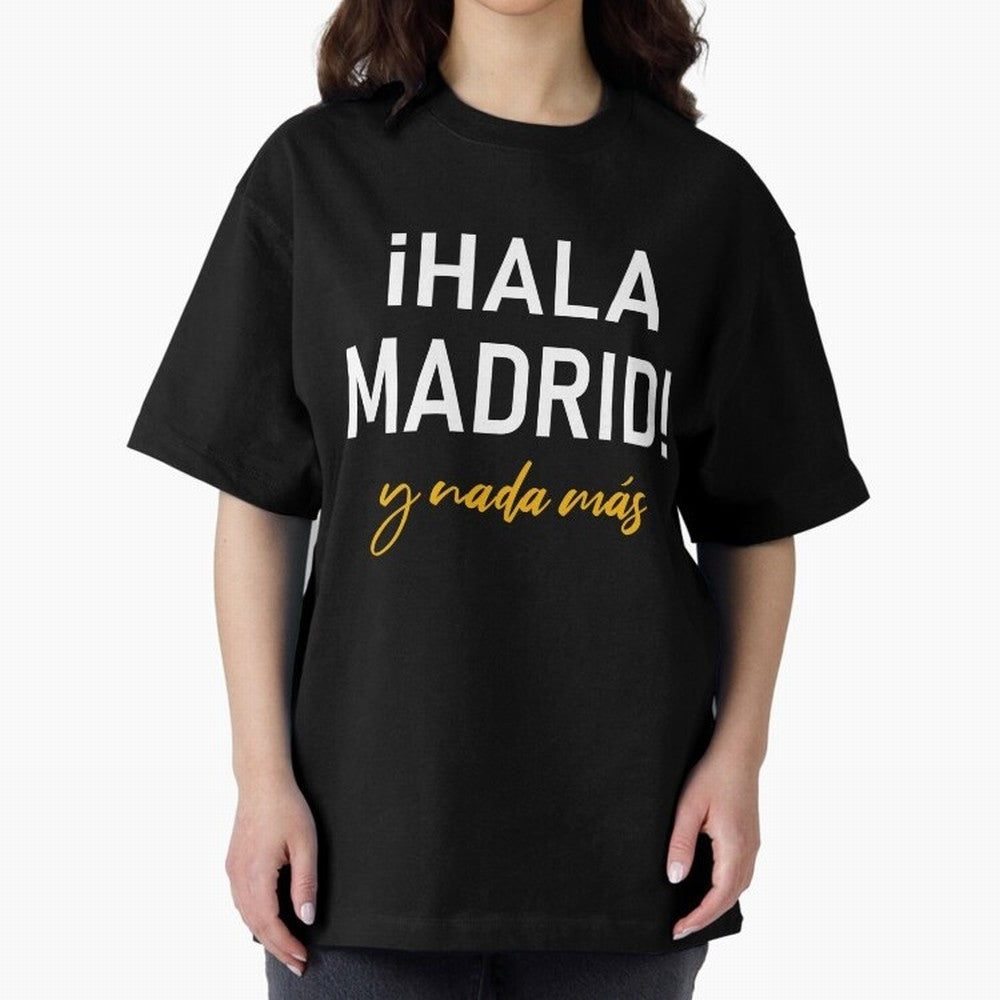 Hala Madrid Oversized T-Shirt Show Love for Legendary Goals in FIFA World Cup 2026 USA Canada Mexico Featuring Neymar, Haaland and Cristiano Ronaldo, Spain and Netherlands Energy, Vintage Soccer Flavor, Modern Football Stars, National Flags and