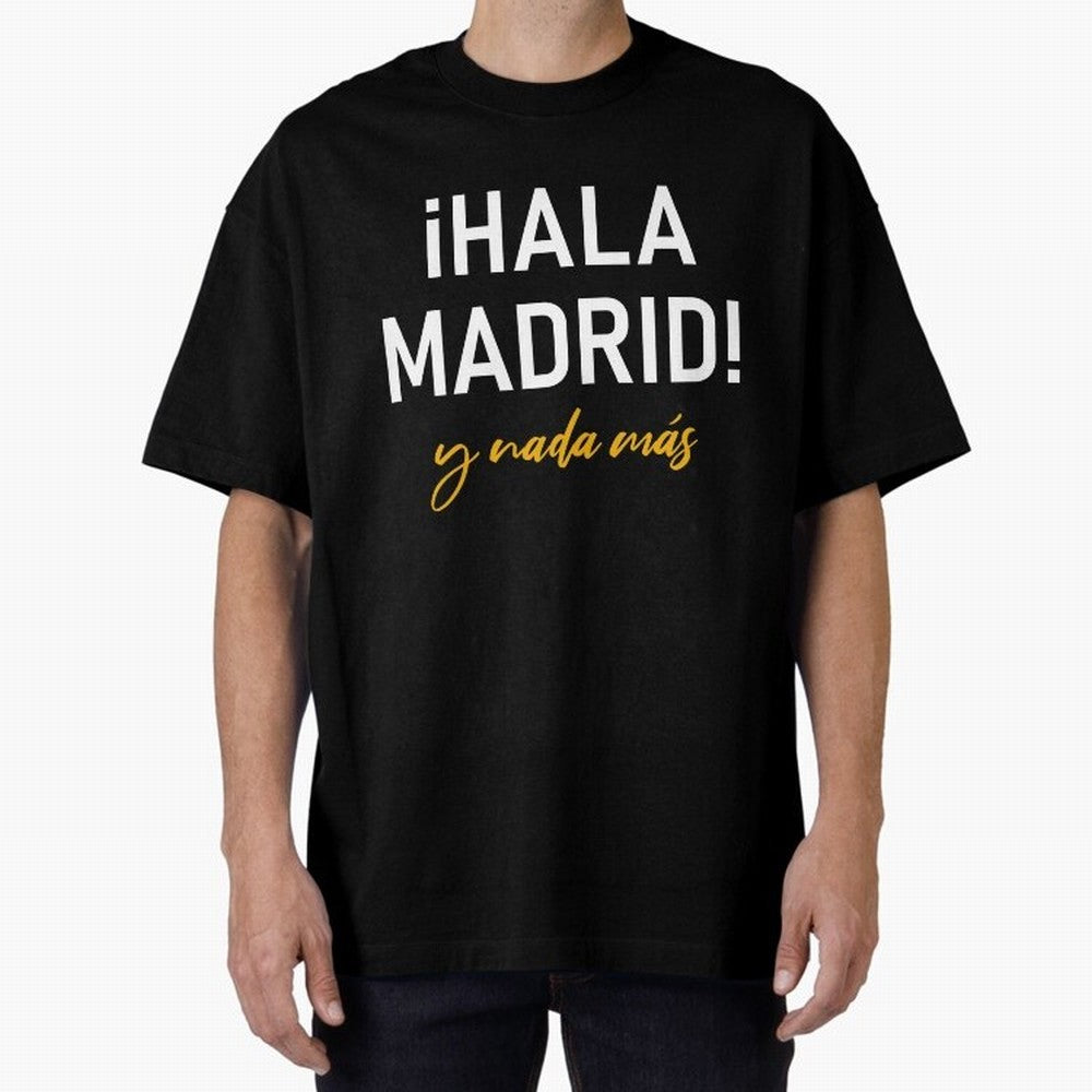 Hala Madrid Oversized T-Shirt Show Love for Legendary Goals in FIFA World Cup 2026 USA Canada Mexico Featuring Neymar, Haaland and Cristiano Ronaldo, Spain and Netherlands Energy, Vintage Soccer Flavor, Modern Football Stars, National Flags and