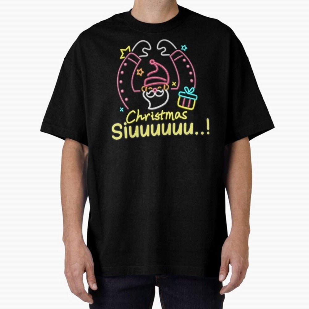 Christmas siuuu CR7 goal Oversized T-Shirt Capture Stadium Memories from Match Day Hype around FIFA World Cup 2026 Group Stage, Neymar, Haaland and Cristiano Ronaldo, England, Vintage Soccer Flavor, Modern Football Stars, National Flags and Final