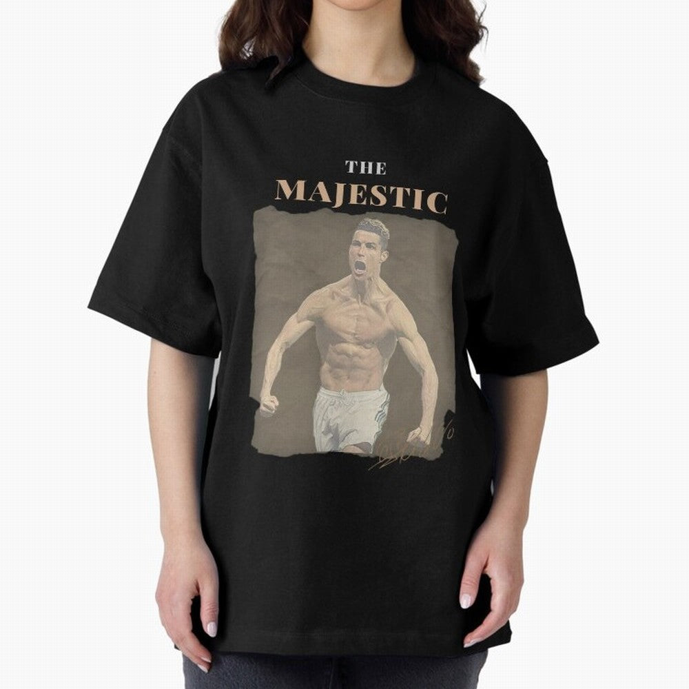 Siuuu CR7 Cristiano Ronaldo Oversized T-Shirt Bring Match Day Fire to Global Football Passion for FIFA World Cup 2026 USA Canada Mexico, Connected to Neymar, Haaland and Cristiano Ronaldo, Spain, Football History, Final Match Energy, Crowd Noise