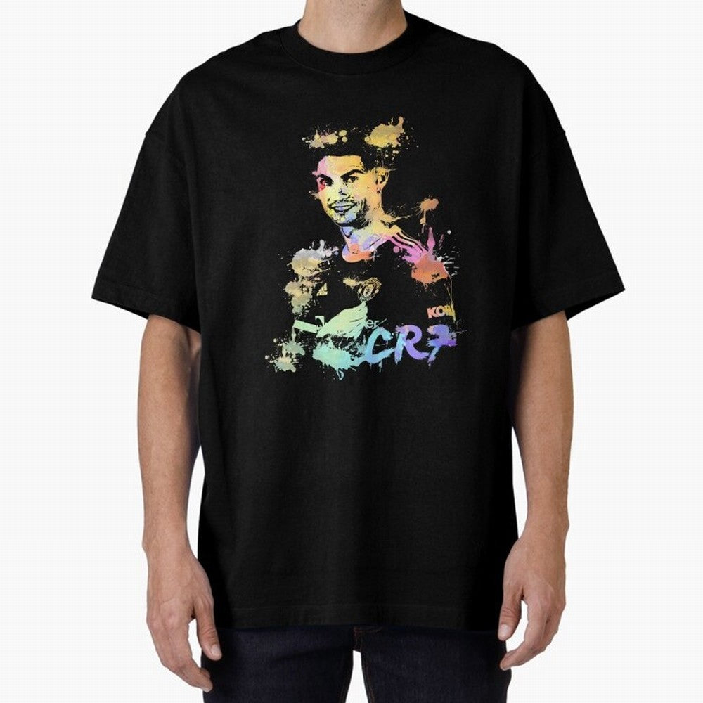 Cristiano Ronaldo Cristiano Ronaldoooo Oversized T-Shirt Feel the Trophy Chase of Global Football Passion for FIFA World Cup 2026 USA Canada Mexico, Capturing Haaland, England, France and Netherlands, Worldwide Fan Energy, Dramatic Goals, Stadium