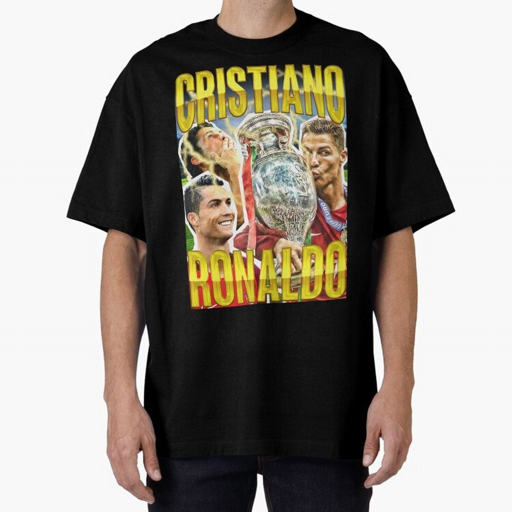 Cristiano Ronaldo CR7 SIUUU El Bicho Vintage Retro Design Oversized T-Shirt Step into Match Day Hype around FIFA World Cup 2026, Messi, CR7 and Mbappe, Spain, Stadium Memories, Football Loyalty, International Chants and Championship Tradition;