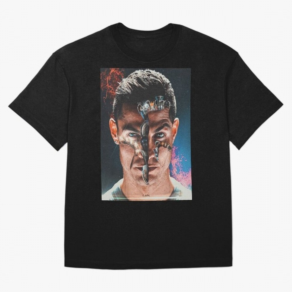 CR7 Career Titles+Ballon (x5) Oversized T-Shirt Stand with FIFA World Cup 2026 USA Canada Mexico Spirit, Built around Argentina and Brazil, CR7 and Messi, Game Day Rituals, Football Legends, Country Pride and the Road to the Final; Perfect for