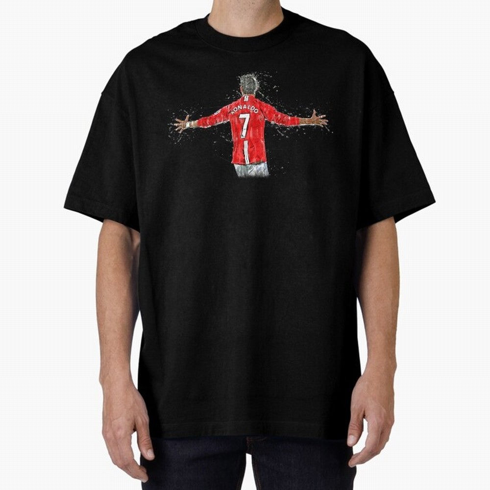Cristiano Ronaldo 8 Oversized T-Shirt Join the Countdown to FIFA World Cup 2026 USA Canada Mexico for Fans of CR7 and Brazil, Bringing Vintage Soccer Flavor, Modern Football Stars, National Flags and Final Night Emotion; Made for Die Hard