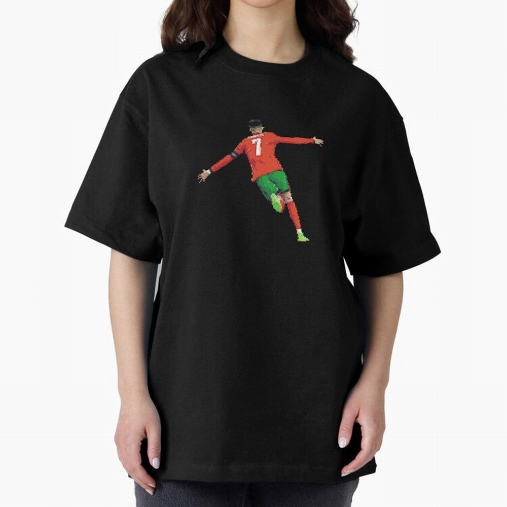 Cristiano Ronaldo Oversized T-Shirt Capture FIFA World Cup 2026 USA Canada Mexico Driven by CR7, Portugal Energy, Stadium Chants, National Pride, Trophy Dreams and Unforgettable Football Memories; Created for Match Day Parties, Soccer Gifts, Fan