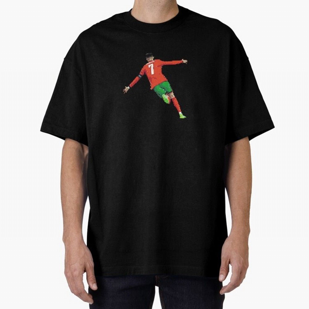 Cristiano Ronaldo Oversized T-Shirt Capture FIFA World Cup 2026 USA Canada Mexico Driven by CR7, Portugal Energy, Stadium Chants, National Pride, Trophy Dreams and Unforgettable Football Memories; Created for Match Day Parties, Soccer Gifts, Fan