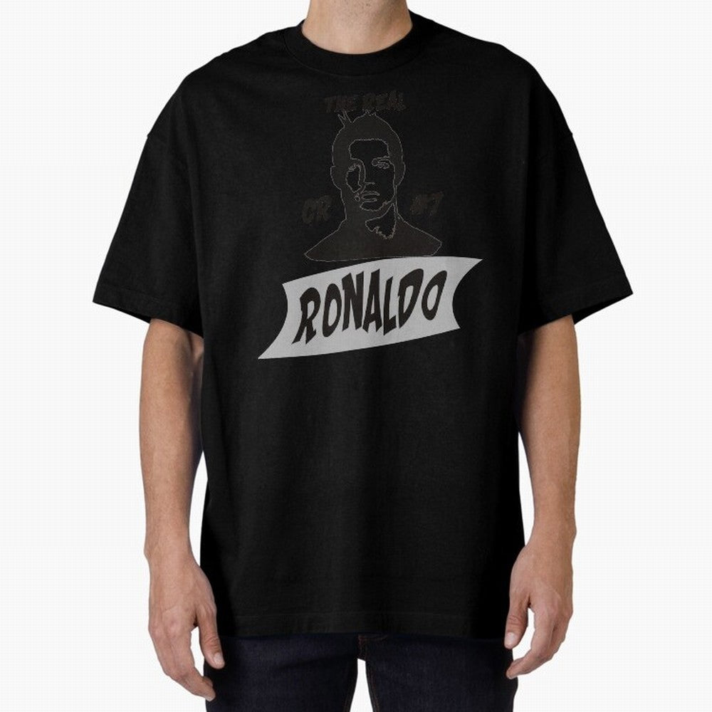 The Real Ronaldo Oversized T-Shirt Remember FIFA World Cup 2026 USA Canada Mexico for Fans of Messi, CR7 and Mbappe and Argentina and Brazil, Bringing Global Supporter Spirit, Legendary Goals, National Colors and Tournament Celebration; Made for