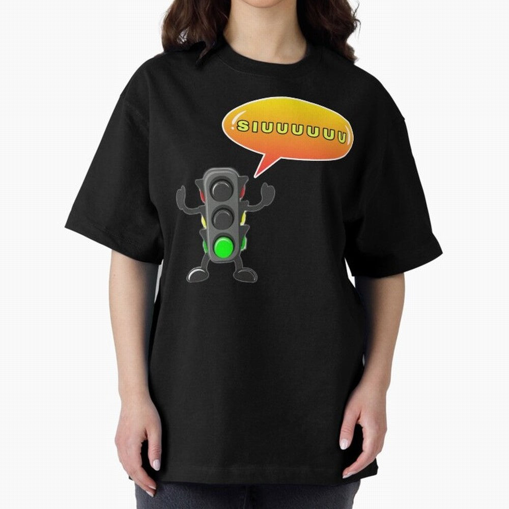 traffic light Siuuu Cristiano ronaldo goal Oversized T-Shirt Remember Iconic Moments from Global Football Passion for FIFA World Cup 2026 USA Canada Mexico, Built around Haaland, England, Game Day Rituals, Football Legends, Country Pride and the