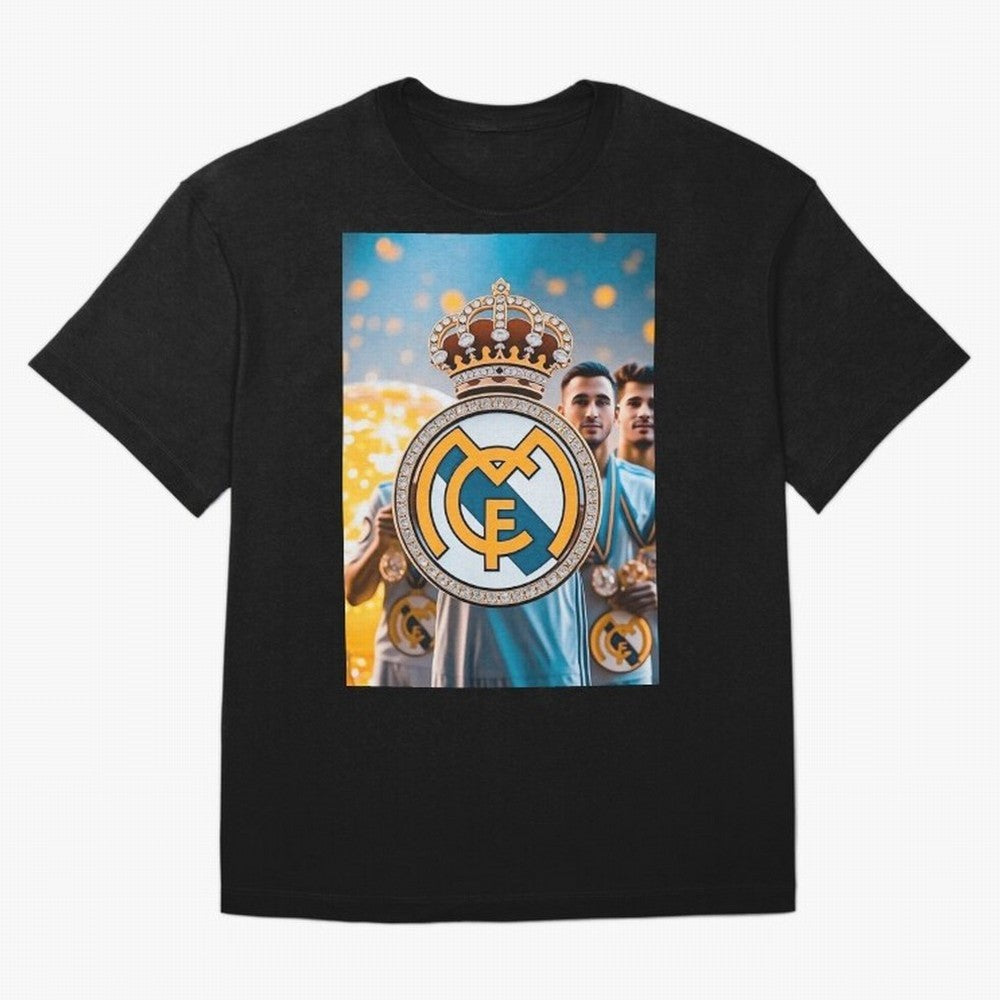 El Medall¨®n Del Real Madrid Oversized T-Shirt Live the Energy of FIFA World Cup 2026 USA Canada Mexico for Fans of Messi and Cristiano Ronaldo and France, Bringing Football Passion, Legendary Performances, Festival Vibes and Supporter Community;