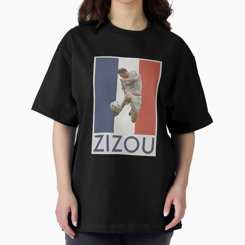 Football - Zidane Oversized T-Shirt Spotlight Global Football Passion for FIFA World Cup 2026 Group Stage, Featuring Cristiano Ronaldo, Haaland and CR7, Brazil, Tournament Hype, Historic Matchups, Family Viewing Parties and Global Sports Pride;