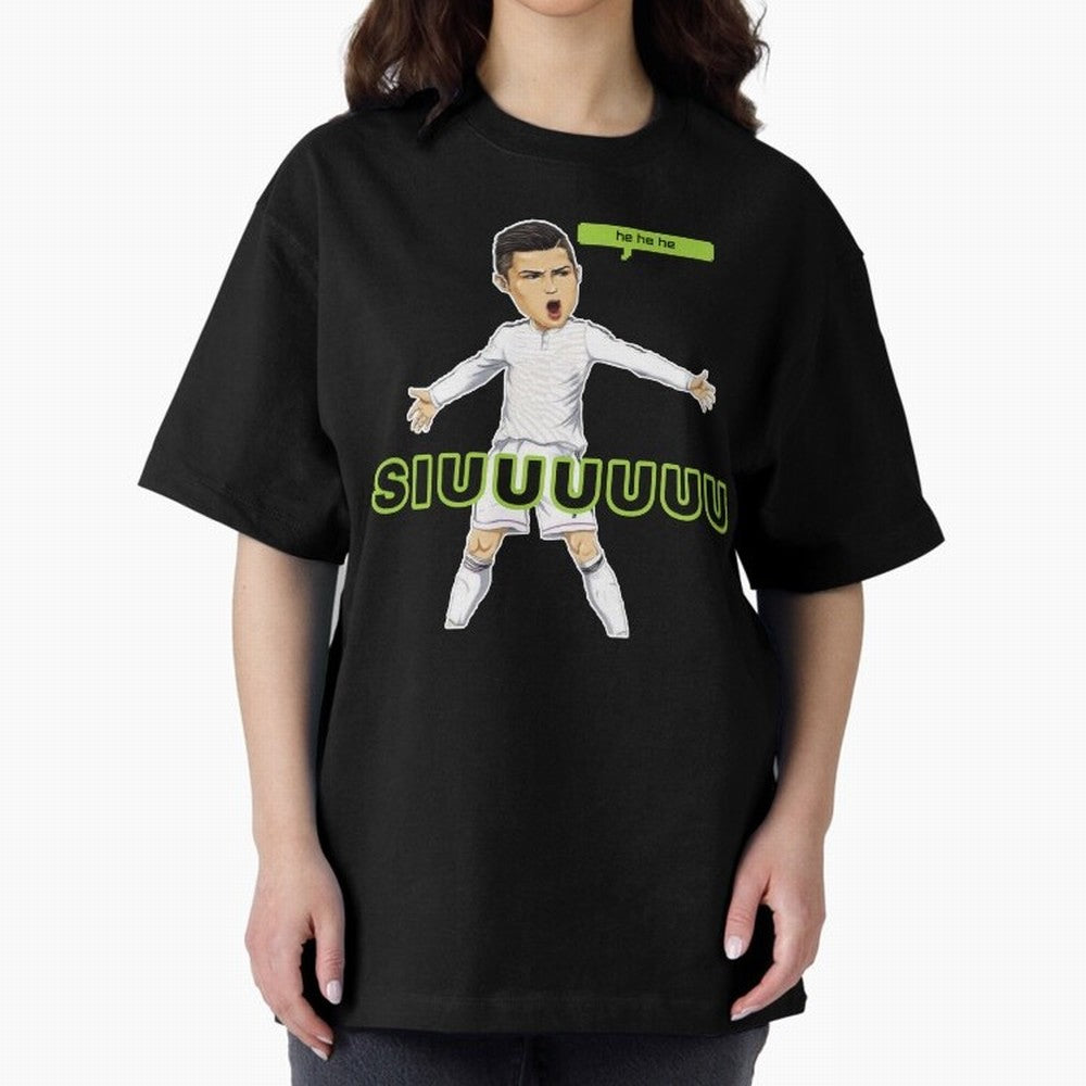 Hehehe SUIII Cristiano ronaldo Oversized T-Shirt Bring FIFA World Cup 2026 USA Canada Mexico for Fans of Cristiano Ronaldo, Haaland and CR7 and England, France and Netherlands, Bringing Fan Favorite Moments, National Team Passion, Big Match Drama
