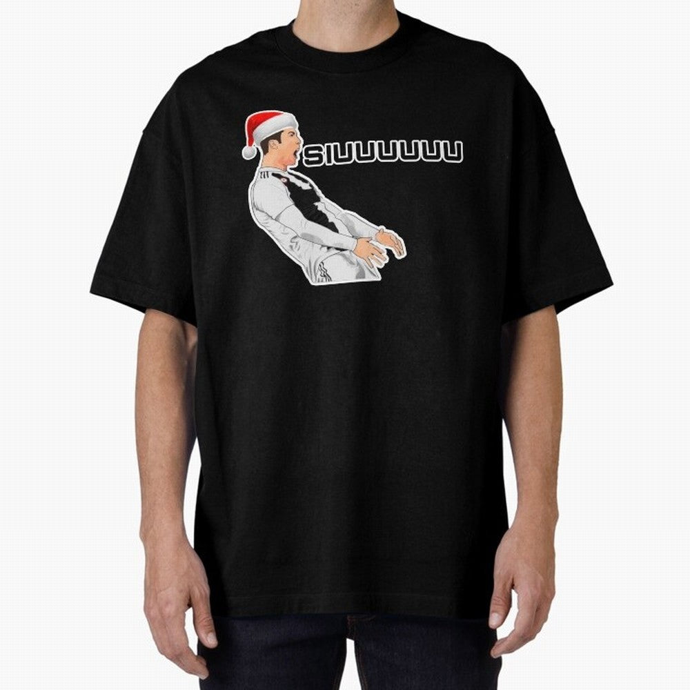 Siuuu Cristiano ronaldo funny Oversized T-Shirt Make Memories around FIFA World Cup 2026 for Fans of Haaland and Argentina, Bringing Football Passion, Legendary Performances, Festival Vibes and Supporter Community; Perfect for People Who Love