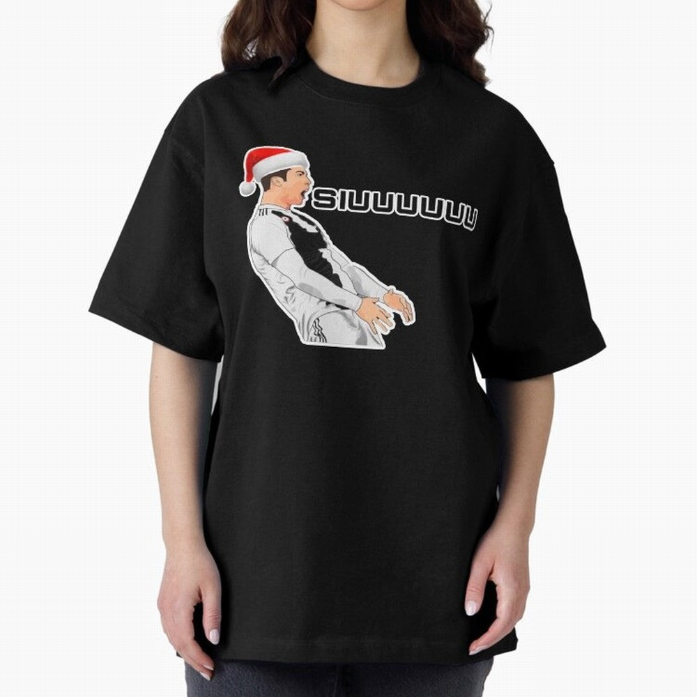Siuuu Cristiano ronaldo funny Oversized T-Shirt Make Memories around FIFA World Cup 2026 for Fans of Haaland and Argentina, Bringing Football Passion, Legendary Performances, Festival Vibes and Supporter Community; Perfect for People Who Love