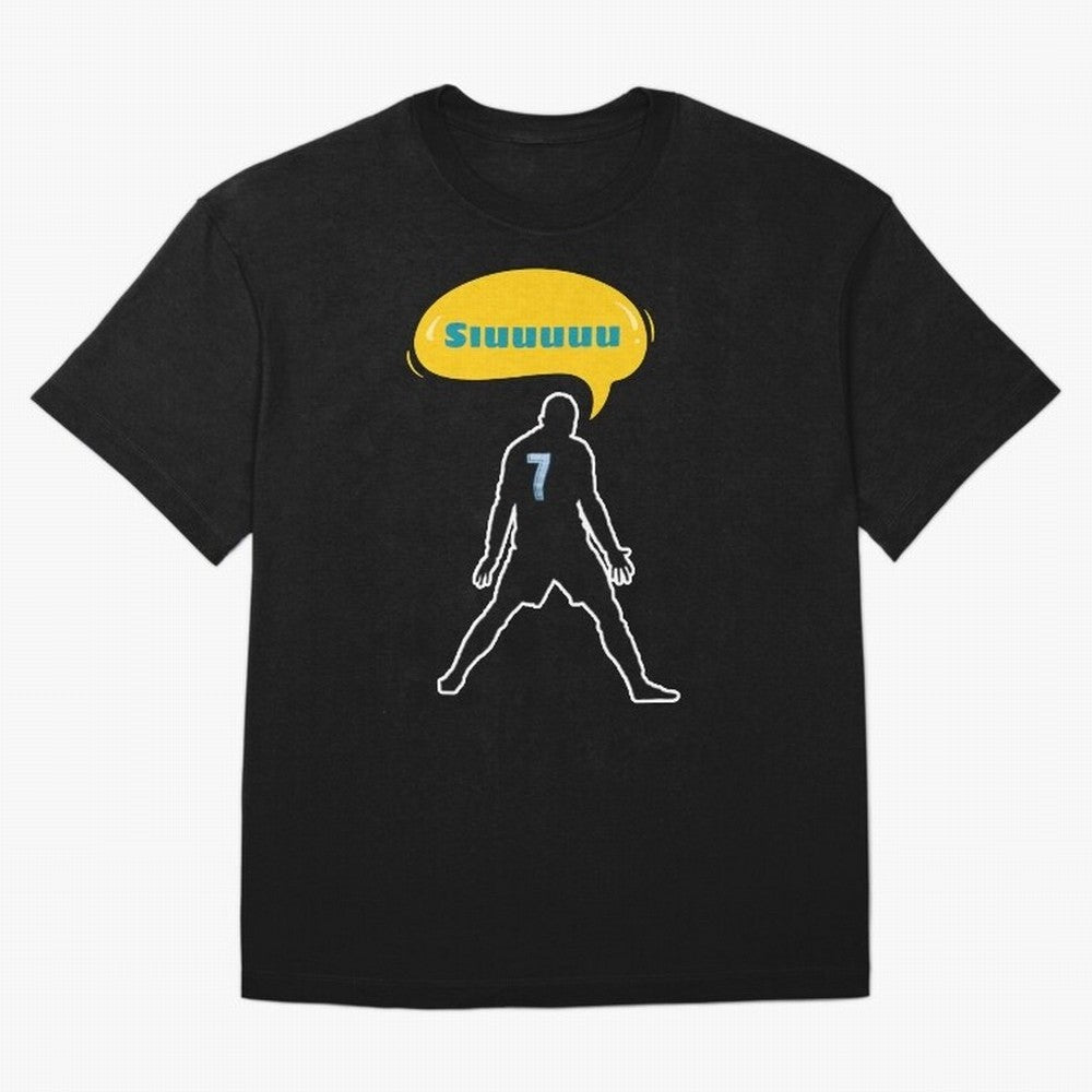 Siuuu Cristiano ronaldo goal Oversized T-Shirt Elevate FIFA World Cup 2026 for Fans of Haaland and France, Bringing Vintage Soccer Flavor, Modern Football Stars, National Flags and Final Night Emotion; Ideal for Fans Who Follow Messi, Cristiano