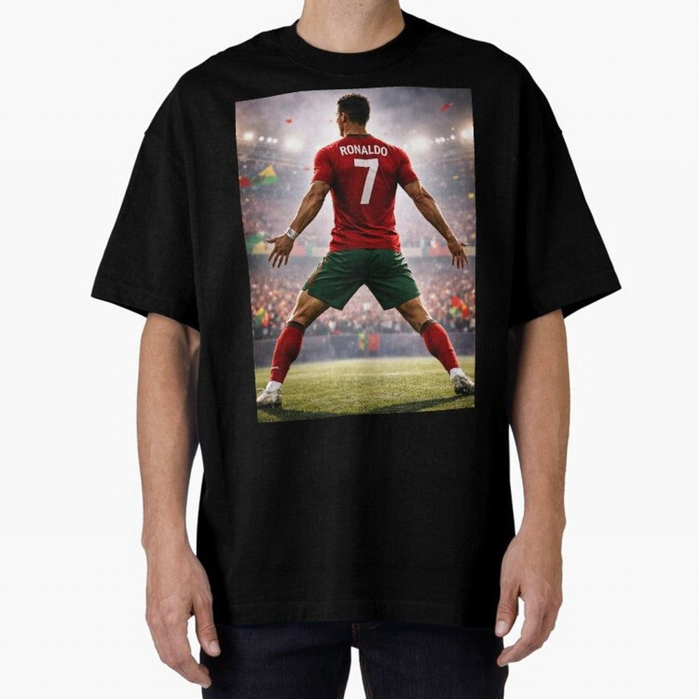 Cristiano Ronaldo Portuguese Legend Number Seven SIUUU Oversized T-Shirt Feel the Heartbeat of FIFA World Cup 2026 Group Stage Spirit, Driven by England, CR7, Tournament Hype, Historic Matchups, Family Viewing Parties and Global Sports Pride; Ideal