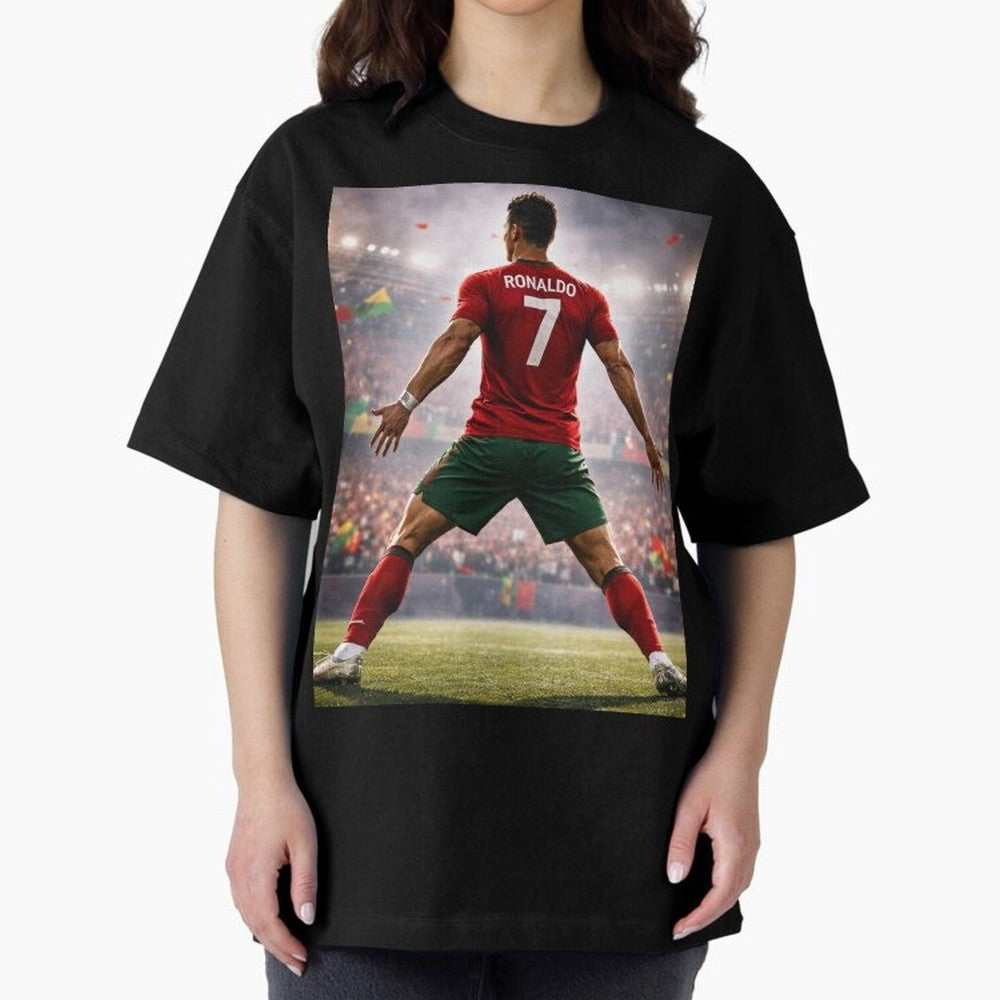 Cristiano Ronaldo Portuguese Legend Number Seven SIUUU Oversized T-Shirt Feel the Heartbeat of FIFA World Cup 2026 Group Stage Spirit, Driven by England, CR7, Tournament Hype, Historic Matchups, Family Viewing Parties and Global Sports Pride; Ideal