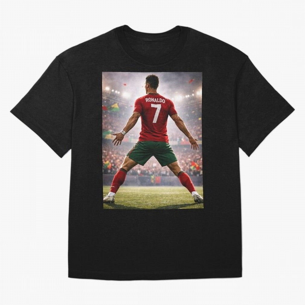 Cristiano Ronaldo Portuguese Legend Number Seven SIUUU Oversized T-Shirt Feel the Heartbeat of FIFA World Cup 2026 Group Stage Spirit, Driven by England, CR7, Tournament Hype, Historic Matchups, Family Viewing Parties and Global Sports Pride; Ideal
