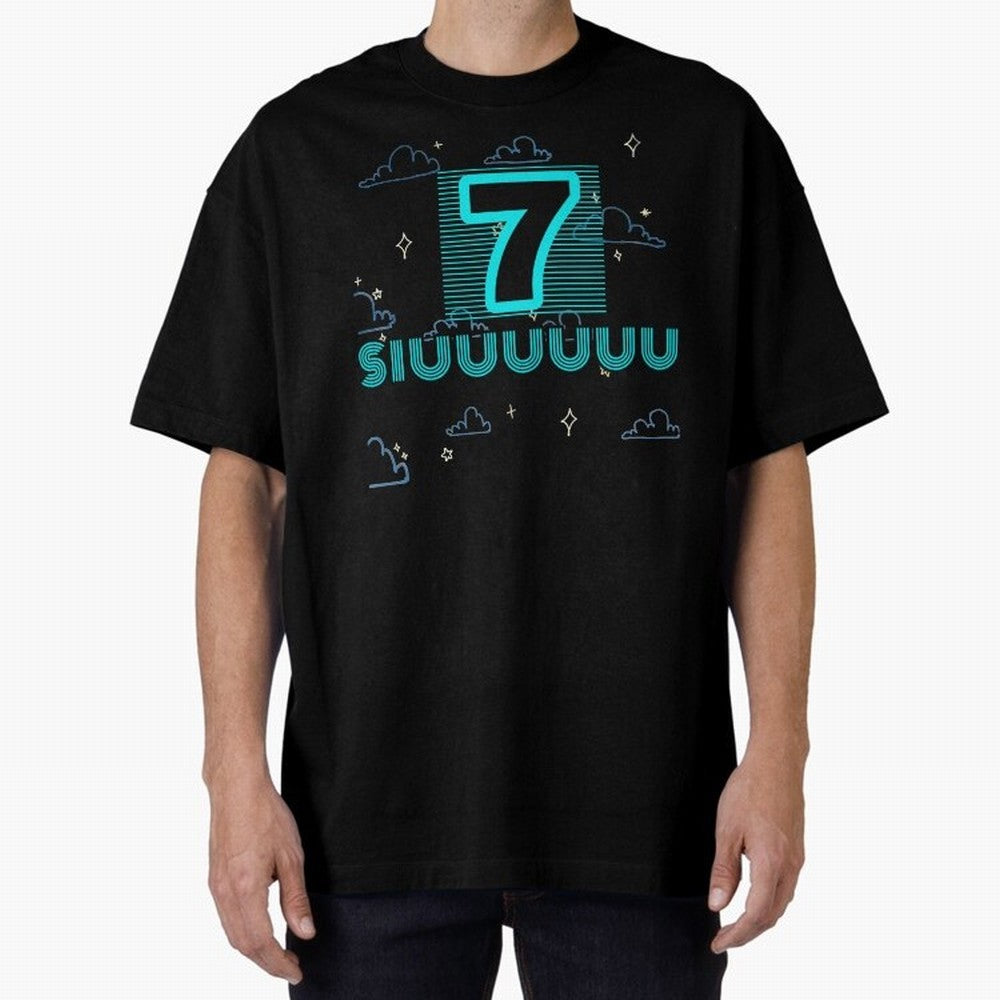 Siuuuuu 7 Cristiano ronaldo Oversized T-Shirt Step into FIFA World Cup 2026 Group Stage Highlighting Neymar, Haaland and Cristiano Ronaldo, Brazil, Portugal and Argentina Energy, Football History, Final Match Energy, Crowd Noise and Once in a