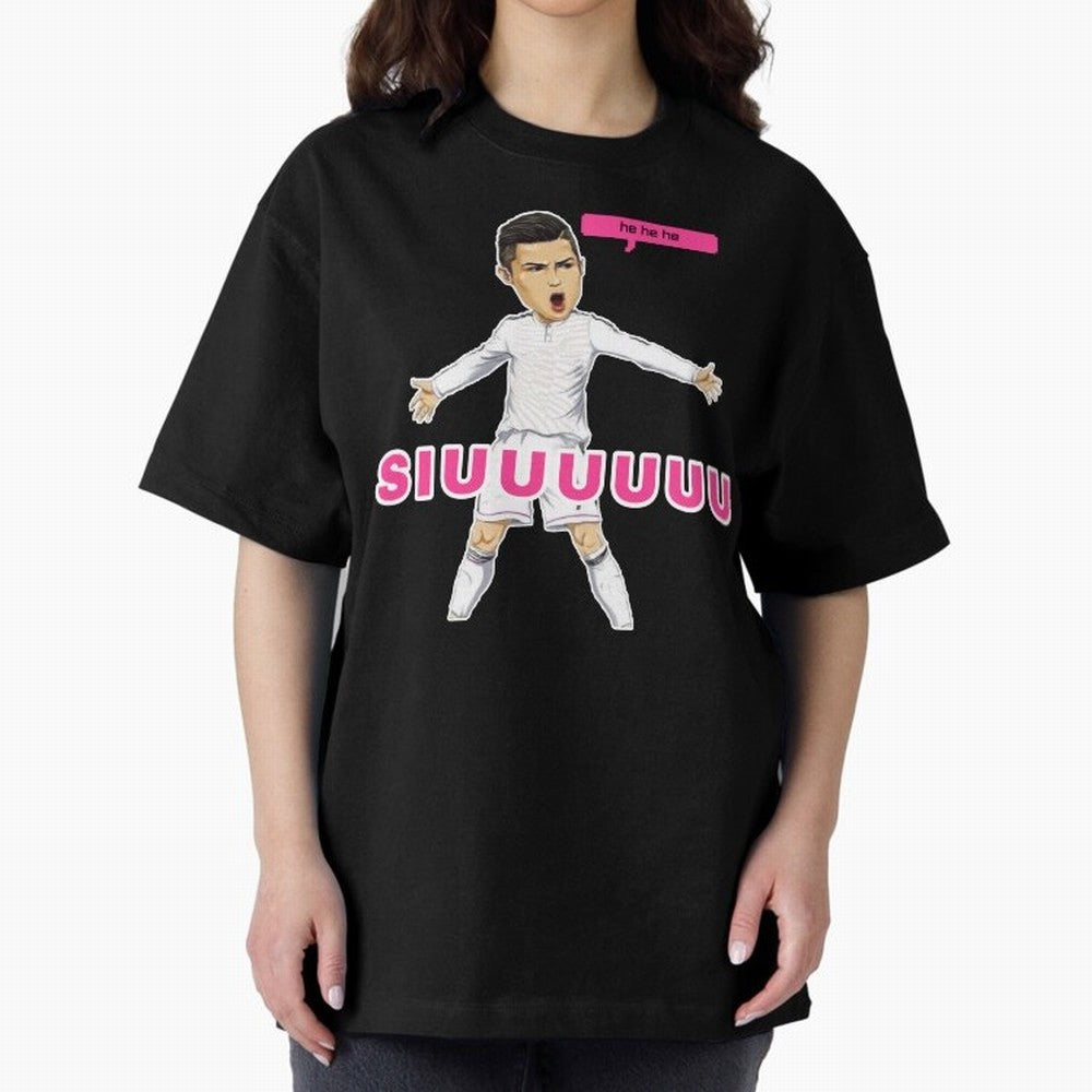 hehehe suiii Oversized T-Shirt Celebrate Unforgettable Nights in FIFA World Cup 2026 Group Stage Spirit, Built around Argentina, France and Brazil, CR7 and Messi, Supporter Pride, Iconic Celebrations, Legendary Names and Global Match Day Energy;