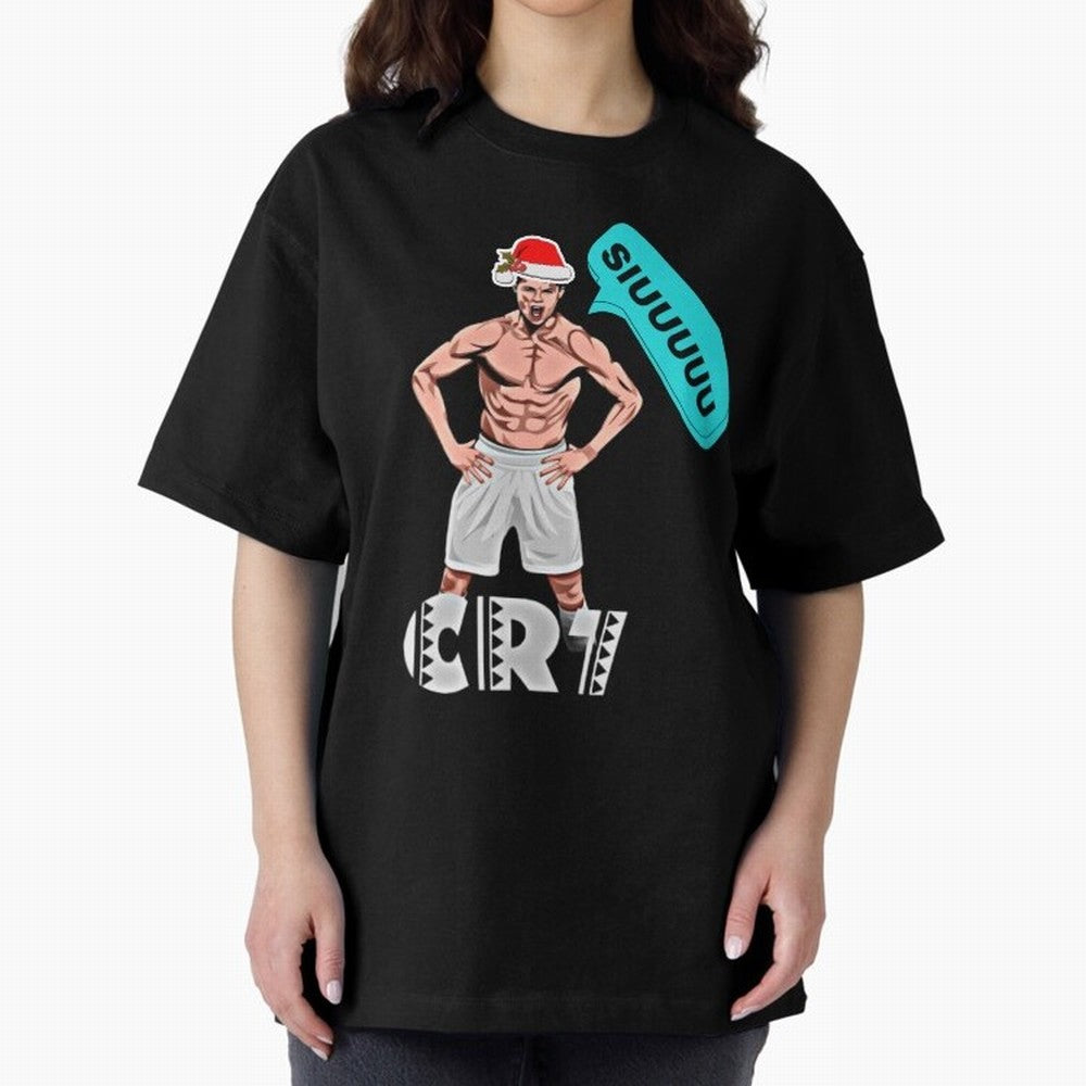 Siuuu Cristiano ronaldo Oversized T-Shirt Celebrate the Magic of the FIFA World Cup 2026 USA Canada Mexico Journey through Messi Highlights, Portugal Pride, Football Passion, Legendary Performances, Festival Vibes and Supporter Community; Made for