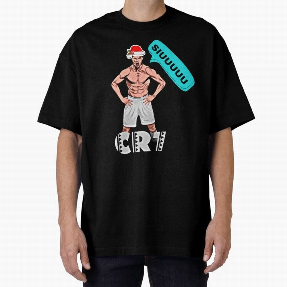 Siuuu Cristiano ronaldo Oversized T-Shirt Celebrate the Magic of the FIFA World Cup 2026 USA Canada Mexico Journey through Messi Highlights, Portugal Pride, Football Passion, Legendary Performances, Festival Vibes and Supporter Community; Made for