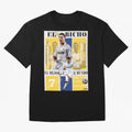 Cristiano Ronaldo Real Madrid Wall Art Oversized T-Shirt Celebrate Rivalries and Pride in FIFA World Cup 2026 Centered on Cristiano Ronaldo, Argentina Energy, Football Festival Excitement, Trophy Ambitions, Country Rivalries and Star Player Buzz;