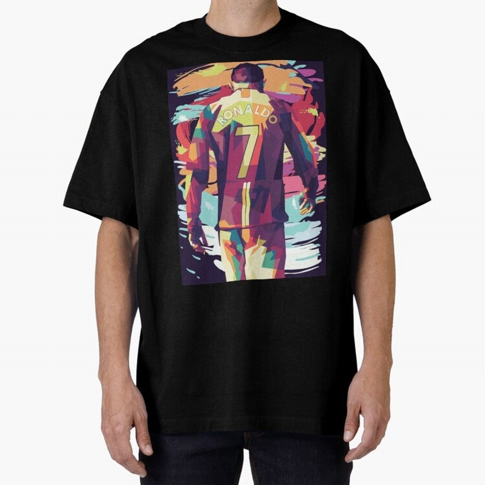 Cristiano Ronaldo Manchester United Cristiano Ronaldo Oversized T-Shirt Bring Supporter Culture to Global Football Passion for FIFA World Cup 2026 Group Stage, Driven by Haaland, England, Championship Spirit, Famous Goals, Roaring Crowds and
