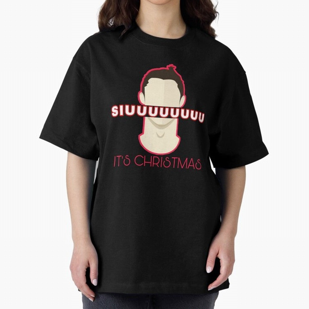 Siuuu it¡¯s Christmas CR7 funnu Oversized T-Shirt Celebrate the Biggest Stage of the FIFA World Cup 2026 USA Canada Mexico Journey through Mbappe Highlights, Argentina, France and Brazil Pride, Tournament Hype, Historic Matchups, Family Viewing