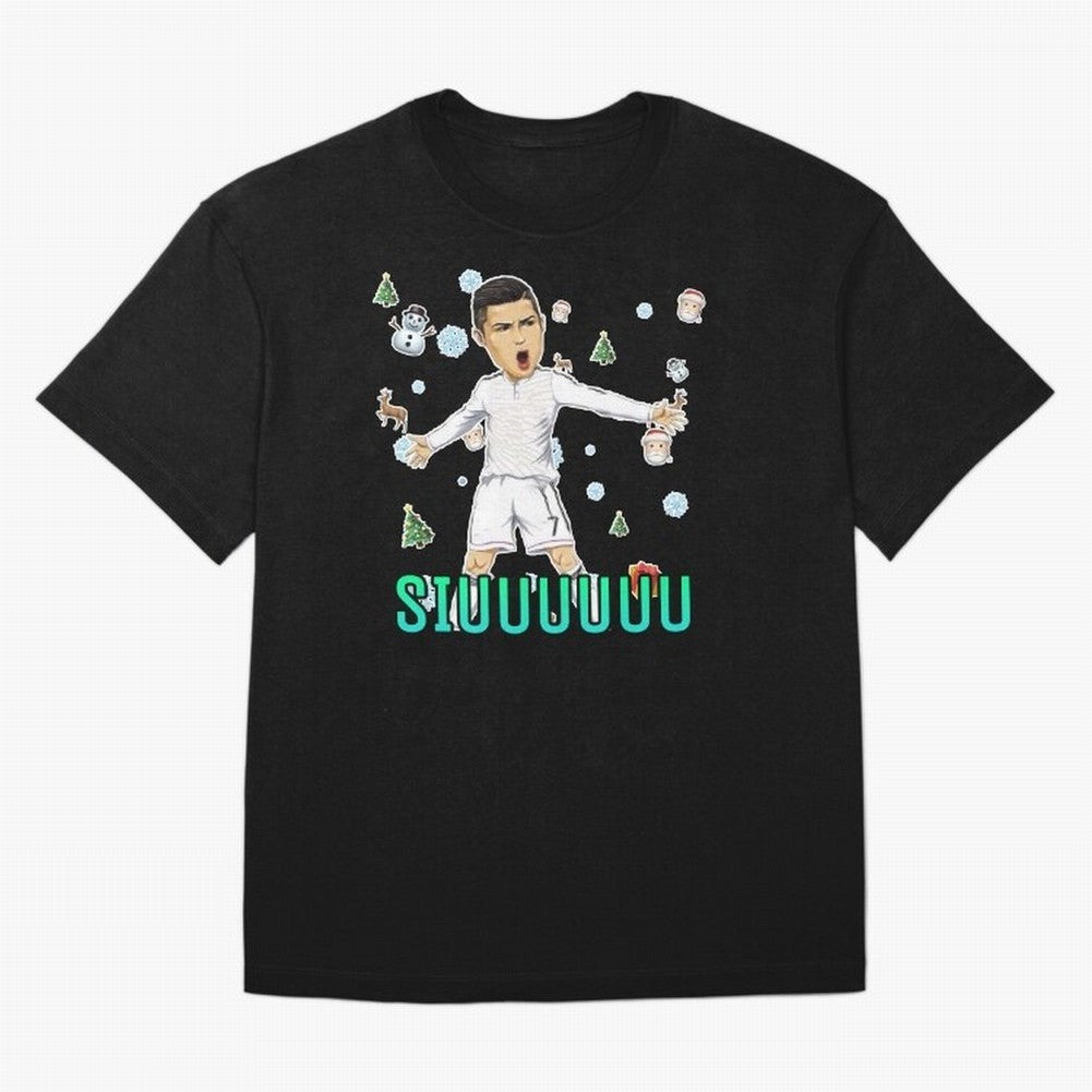 Siuuu christmas CR7 Oversized T-Shirt Show Your Tournament Heart for Match Day Hype around FIFA World Cup 2026 Group Stage, Neymar, Argentina, Soccer Culture, Superstar Moments, National Team Dreams and Competitive Fire; Great for Watch Parties,