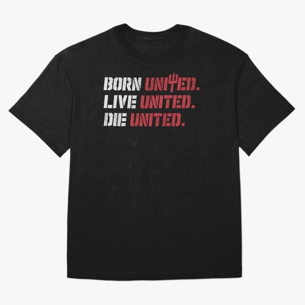 Manchester United - Born United Oversized T-Shirt Refresh the FIFA World Cup 2026 USA Canada Mexico Journey through Neymar, Haaland and Cristiano Ronaldo Highlights, England, France and Netherlands Pride, Stadium Chants, National Pride, Trophy
