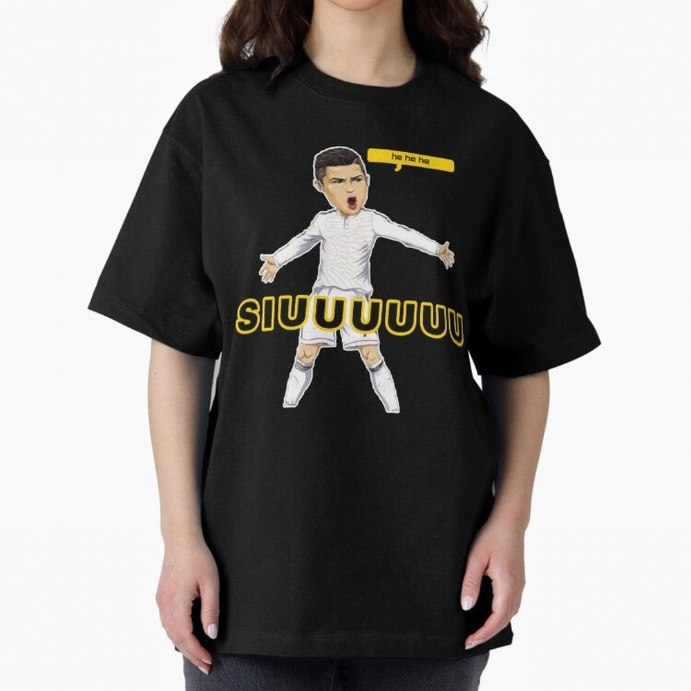 hehehe suiii cristiano ronaldo goal Oversized T-Shirt Experience Global Football Passion for FIFA World Cup 2026 USA Canada Mexico, Filled with CR7 and Messi, Germany, Football Festival Excitement, Trophy Ambitions, Country Rivalries and Star
