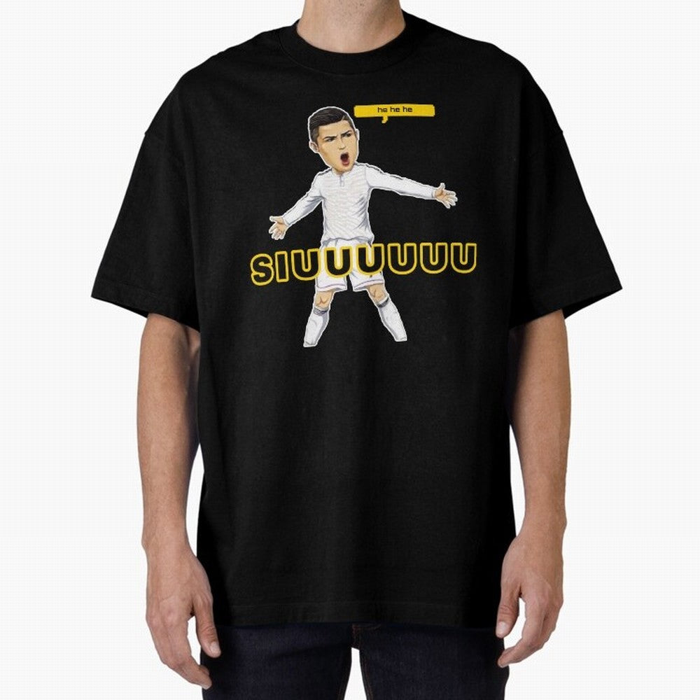 hehehe suiii cristiano ronaldo goal Oversized T-Shirt Experience Global Football Passion for FIFA World Cup 2026 USA Canada Mexico, Filled with CR7 and Messi, Germany, Football Festival Excitement, Trophy Ambitions, Country Rivalries and Star