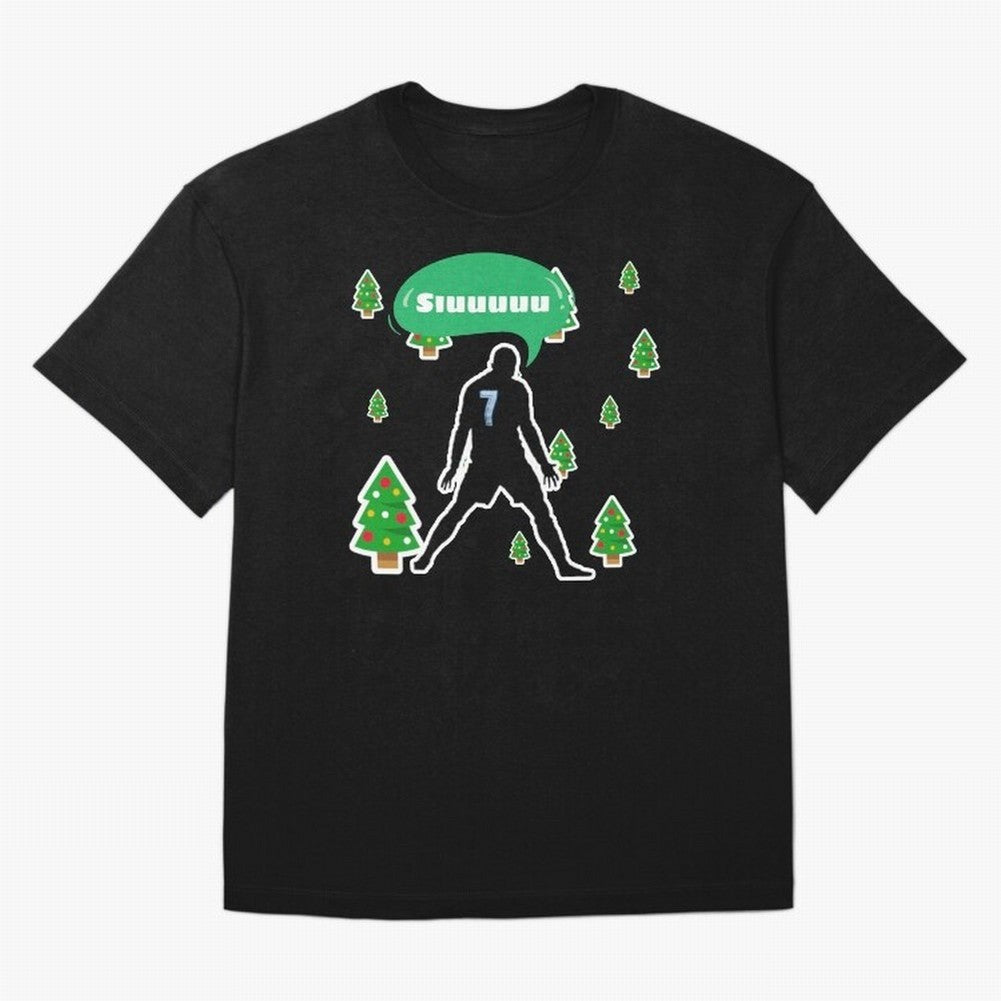 Christmas siuuu Cristiano ronaldo Oversized T-Shirt Celebrate Golden Goal Energy in FIFA World Cup 2026 Group Stage for Fans of Messi and France and Portugal, Bringing Sports Nostalgia, International Competition, Famous Players and Unforgettable