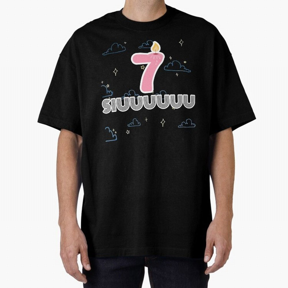 Siuuu 7 Cristiano ronaldo Oversized T-Shirt Carry the Colors and Pride of Global Football Passion for FIFA World Cup 2026, Connected to Neymar, Haaland and Cristiano Ronaldo, Argentina, Stadium Chants, National Pride, Trophy Dreams and