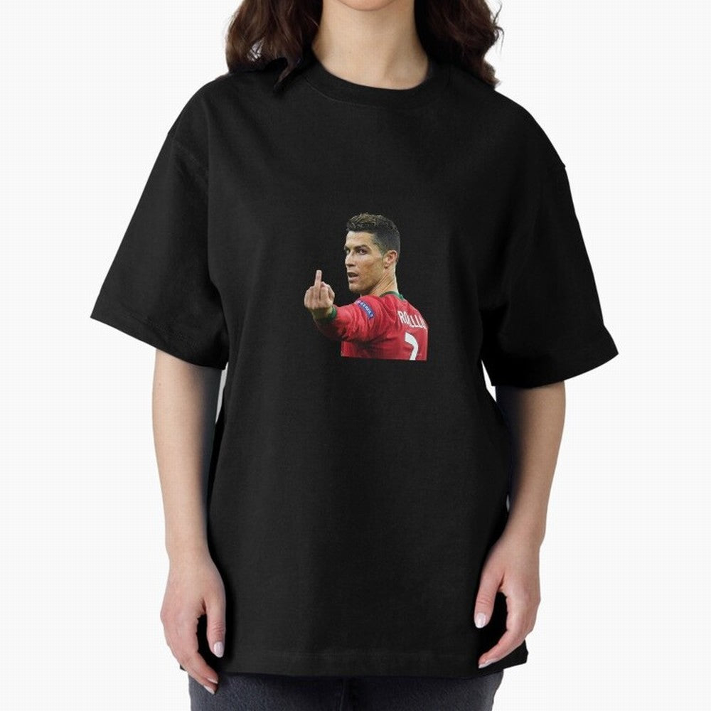 Cristiano ronaldo showing middle finger Oversized T-Shirt Make Game Day About FIFA World Cup 2026 USA Canada Mexico for Fans of Mbappe and Neymar and Germany, Bringing Classic Soccer Heritage, Championship Pressure, Fan Loyalty and International