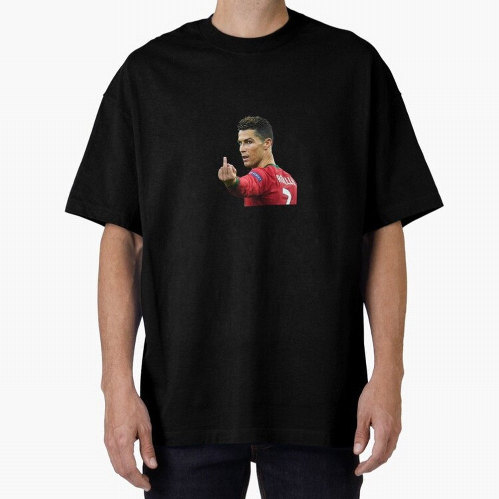 Cristiano ronaldo showing middle finger Oversized T-Shirt Make Game Day About FIFA World Cup 2026 USA Canada Mexico for Fans of Mbappe and Neymar and Germany, Bringing Classic Soccer Heritage, Championship Pressure, Fan Loyalty and International