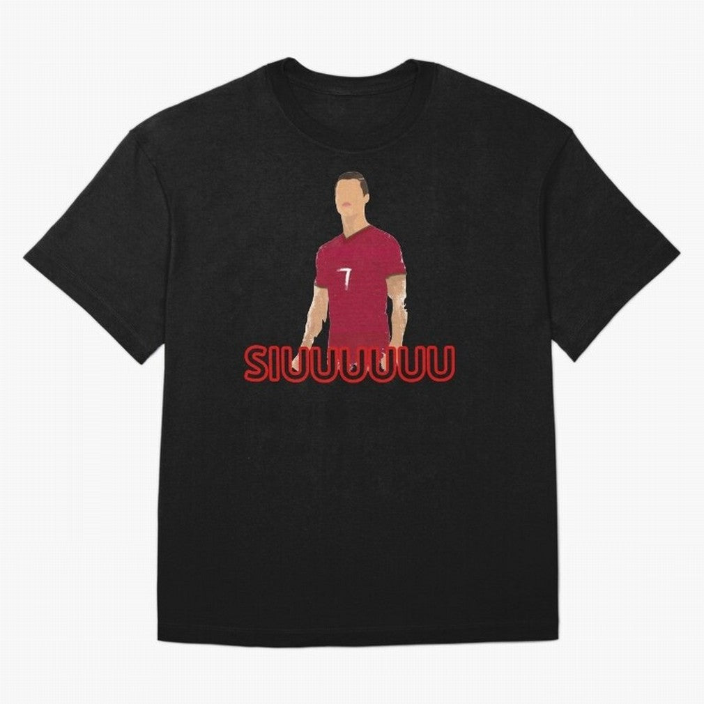 Siuuu Cristiano ronaldo goal Oversized T-Shirt Create Global Football Passion for FIFA World Cup 2026 Group Stage, Capturing Haaland and Mbappe, France, Goal Celebration Energy, Supporter Heritage, Football Icons and Worldwide Tournament Joy; Ideal