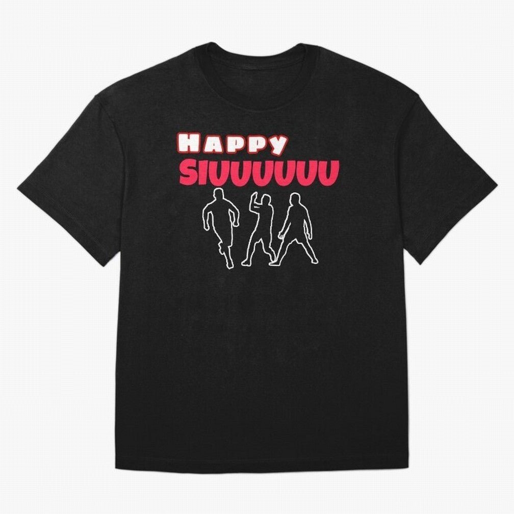 Happy siuuu CR7 goal Oversized T-Shirt Join Supporters Worldwide for FIFA World Cup 2026 Spirit, Celebrating Argentina, Cristiano Ronaldo, Haaland and CR7, Vintage Soccer Flavor, Modern Football Stars, National Flags and Final Night Emotion; Ideal