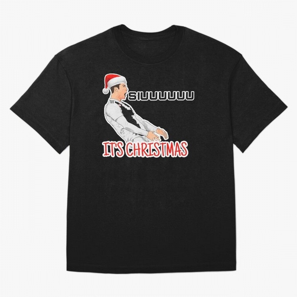 Siuuu it¡¯s Christmas CR7 funny Oversized T-Shirt Live the Energy of Global Football Passion for FIFA World Cup 2026 USA Canada Mexico, Centered on Messi, Spain, Stadium Chants, National Pride, Trophy Dreams and Unforgettable Football Memories;
