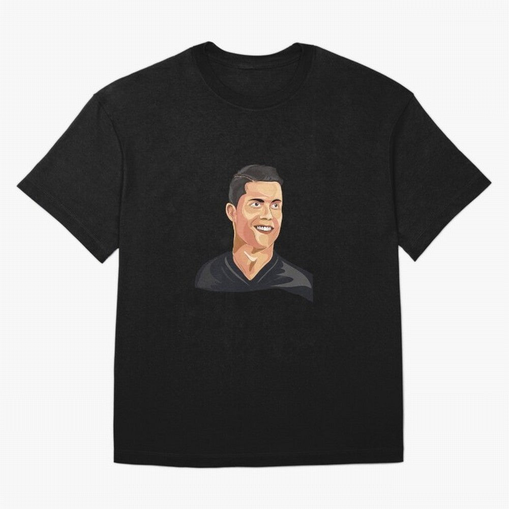 Cristiano Ronaldo Vector Art Graphics Design Oversized T-Shirt Create Match Day Hype around FIFA World Cup 2026 USA Canada Mexico, CR7, Brazil, Portugal and Argentina, Global Supporter Spirit, Legendary Goals, National Colors and Tournament