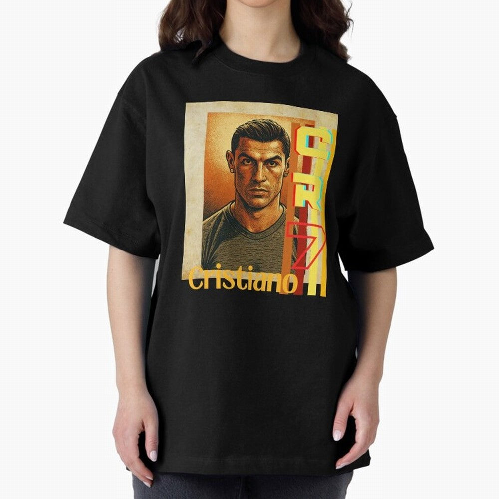 Cristiano Ronaldo Oversized T-Shirt Relive the Noise and Pride of the FIFA World Cup 2026 USA Canada Mexico Journey through Cristiano Ronaldo Highlights, Netherlands Pride, Sports Nostalgia, International Competition, Famous Players and